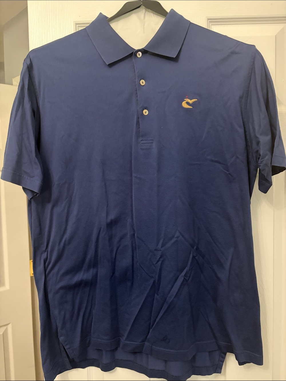 Caves Valley Golf Club Blue Polo Shirt with  Logo